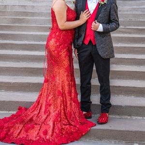 i am selling my prom dress, only wore for 4 hours, brand new!